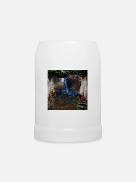 Wunderbares Fantasy-Pferd - Bierkrug - Weiß