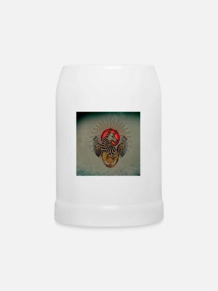Die dunklen Anubis - Bierkrug - Weiß
