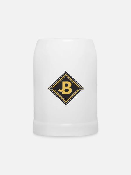 JB - Bierkrug - Weiß