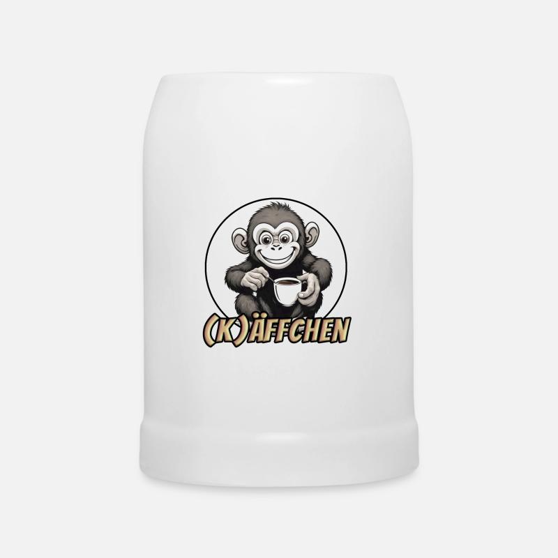 Käffchen - Bierkrug - Weiß