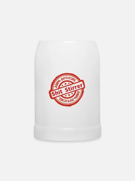 Official Shit Stirrer - Bierkrug - Weiß