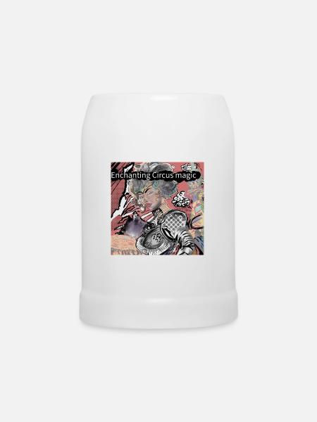 Bezaubernde Zirkusmagie - Bierkrug - Weiß