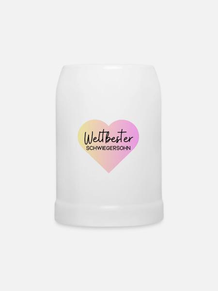 Weltbester Schwiegersohn! Personalisierbar - Bierkrug - Weiß