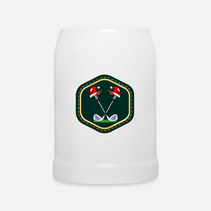 CADEAUX DE NOËL GOLF - Chope en céramique - blanc