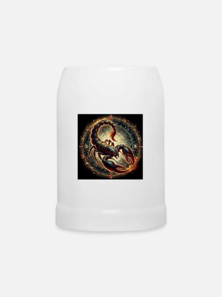 SCORPION \ Tierkreiszeichen - Bierkrug - Weiß