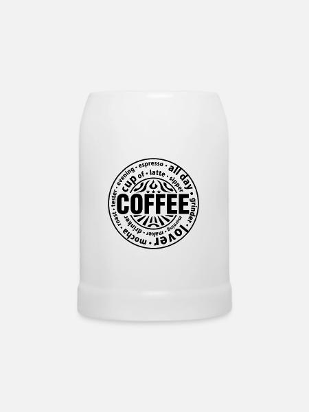Coffee lover - Bierkrug - Weiß