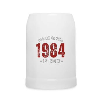 GEORGE ORWELL 1984 - Beer Mug - white - Front