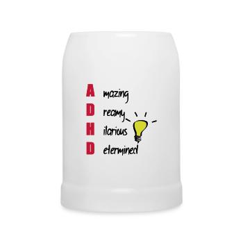 ADHD - Beer Mug - white - Front