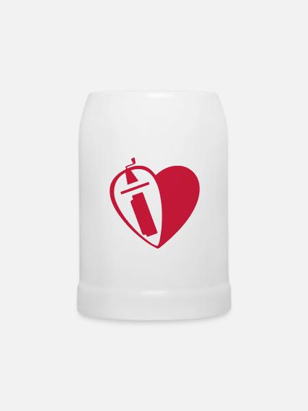 ilhg logo - Bierkrug - Weiß