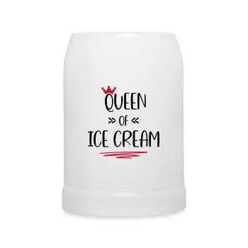 Crème glacée - Chope en céramique - blanc - Devant