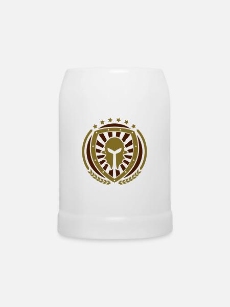 Ritter Emblem 02 - Bierkrug - Weiß