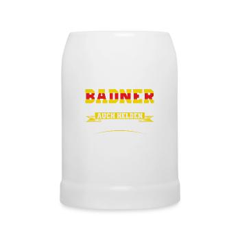 Baden Geschenkidee | Badner Badisch Badener Flagge - Bierkrug - Weiß - Vorne