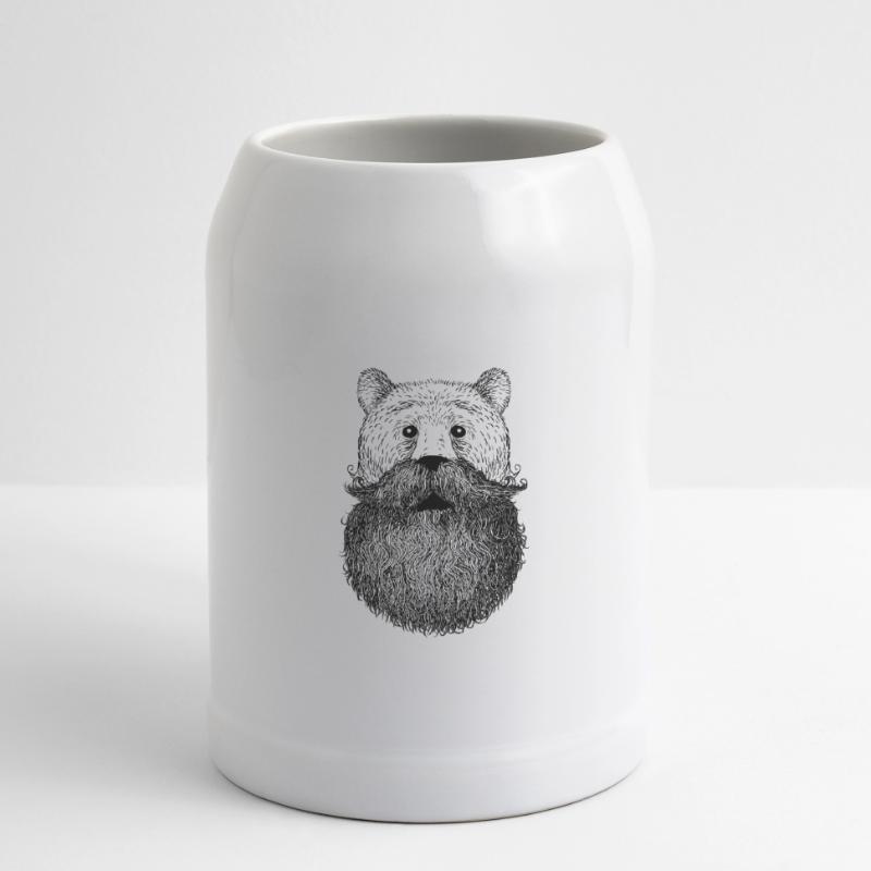 Bär oder Bart Bierkrug