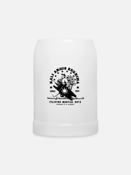 Eskrima Kali Arnis - Bierkrug - Weiß