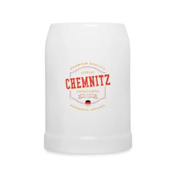 Chemnitz Allemagne City Font Vintage Rétro - Chope en céramique - blanc - Devant