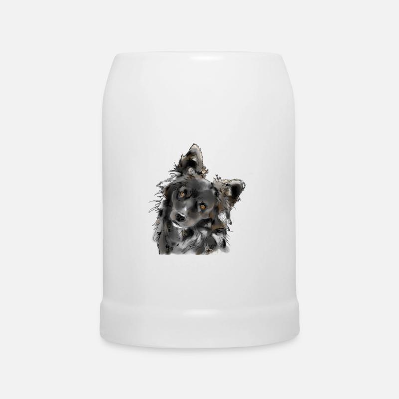 Australian Shepherd - Beer Mug - white