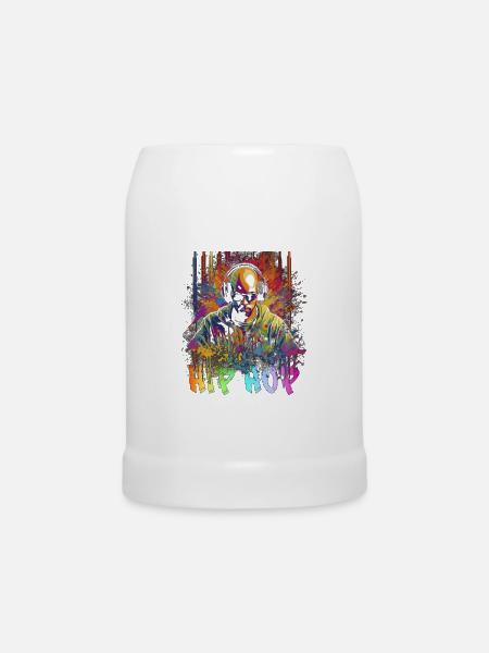 Hip Hop Graffiti - Bierkrug - Weiß