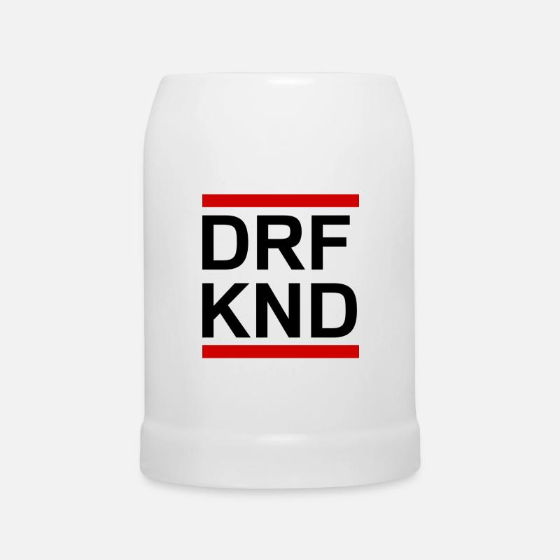 DORFKIND schwarz - Bierkrug - Weiß