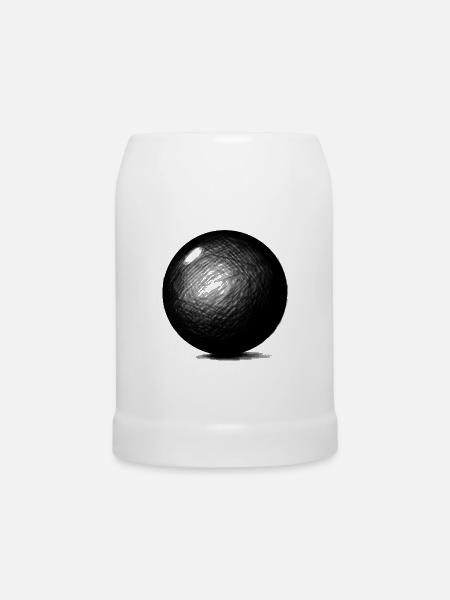 Die Kugel / Boule - Bierkrug - Weiß