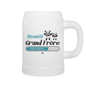 Bientôt grand frère - Chope en céramique - blanc - Droite