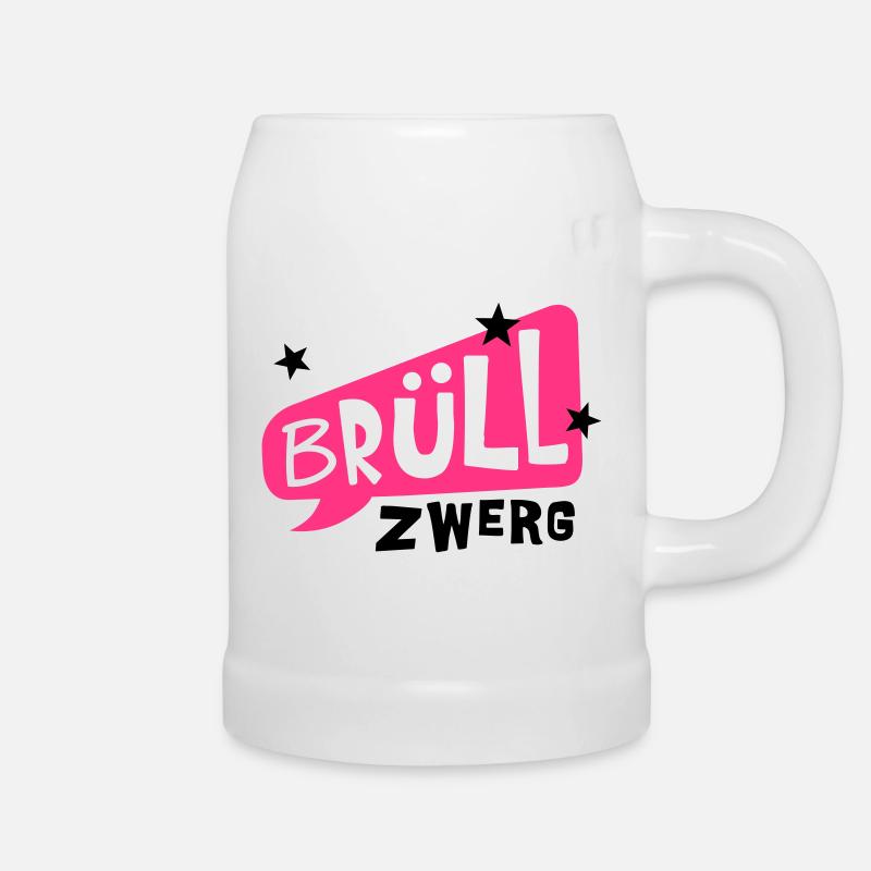 Howler dwarf - Beer Mug - white