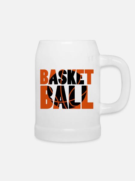 Basket Ball - Bierkrug - Weiß
