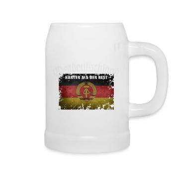 Ostdeutschland DDR - Härter als der Rest - Bierkrug - Weiß - Rechts