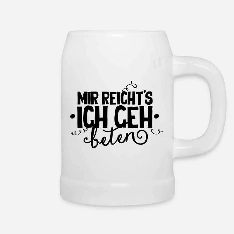 Mir reichts - Bierkrug - Weiß