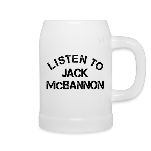 Listen To Jack McBannon (Black Print) - Kufel do piwa