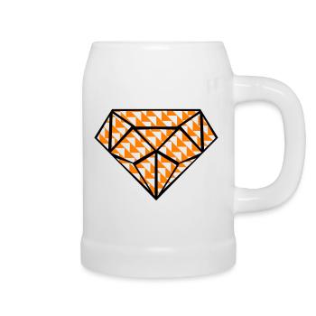 diamond design art 2 - Bierkrug - Weiß - Rechts