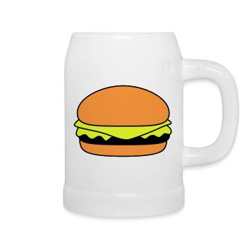 Burger 01 - Beer Mug - white - Right