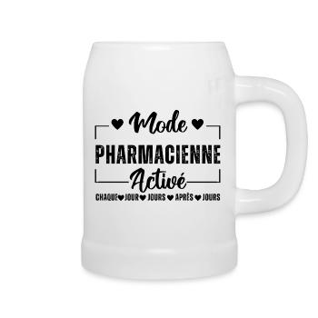 Mode pharmacienne activé humour pharmacie cadeau - Chope en céramique - blanc - Droite