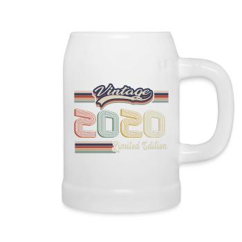 Original 2020 Vintage edition Retro Birthday - Beer Mug - white - Right