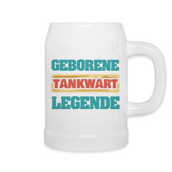 Occupation: Gas station attendant - Beer Mug - white - Right