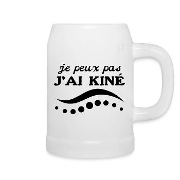 Je Peux Pas J'ai Kiné Physiothérapie - Chope en céramique - blanc - Droite