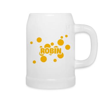 Robin dans le rôle de Robin - Chope en céramique - blanc - Droite