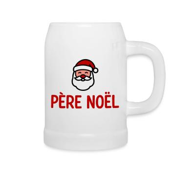 Weihnachtsmann-Humor - Bierkrug - Weiß - Rechts