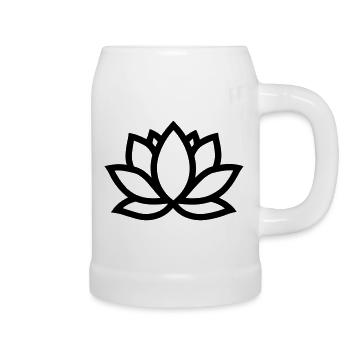 Lotus - Bierkrug - Weiß - Rechts
