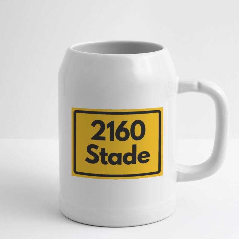 OLD POSTCODE POSTCODE RETRO 2160 STADE HANSEHAFEN Beer Mug