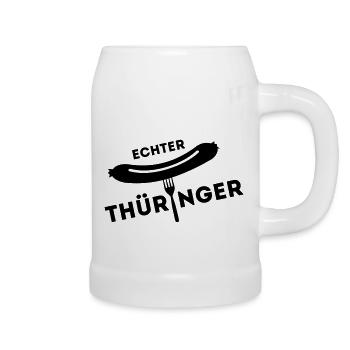 Real Thuringia - sausage fork - Beer Mug - white - Right