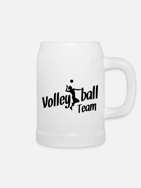 volleyball team - Bierkrug - Weiß