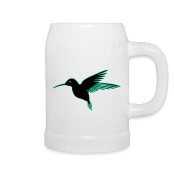 Kolibri Vogel Tropical Summer - Bierkrug - Weiß - Rechts
