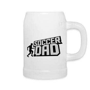 Ball Kicker Soccer Dad - Beer Mug - white - Right