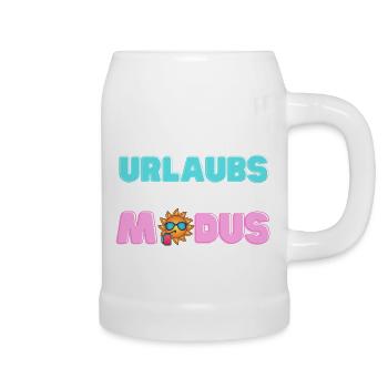 Holiday Mode Summer Sun Beach Sea - Beer Mug - white - Right