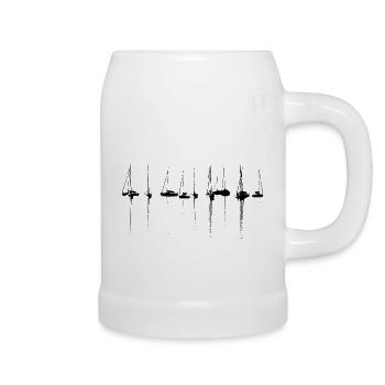 Lake Garda Boats Marina - Beer Mug - white - Right