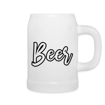 Beer - Bierkrug - Weiß - Rechts