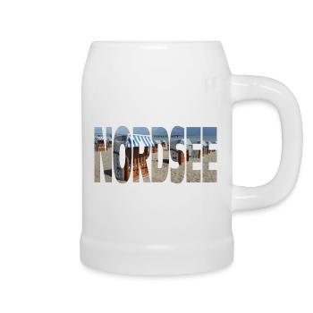 Nordsee - Bierkrug - Weiß - Rechts