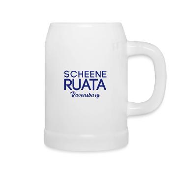 Scheene Ruata Rutenfest Ravensburg - Bierkrug - Weiß - Rechts