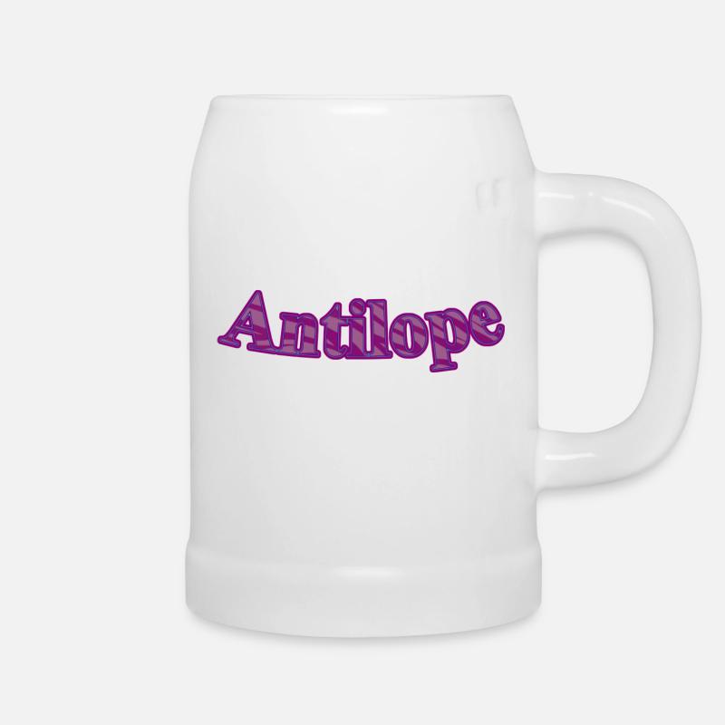 Antilope - Bierkrug - Weiß