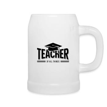 Teacher Lehrer Lehrerin Schule Beruf - Bierkrug - Weiß - Rechts